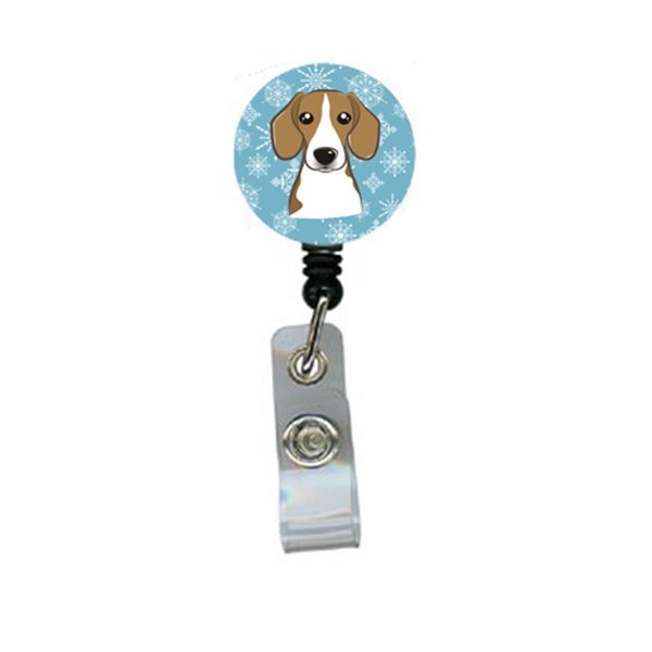 Teachers Aid Snowflake Beagle Retractable Badge Reel TE760466